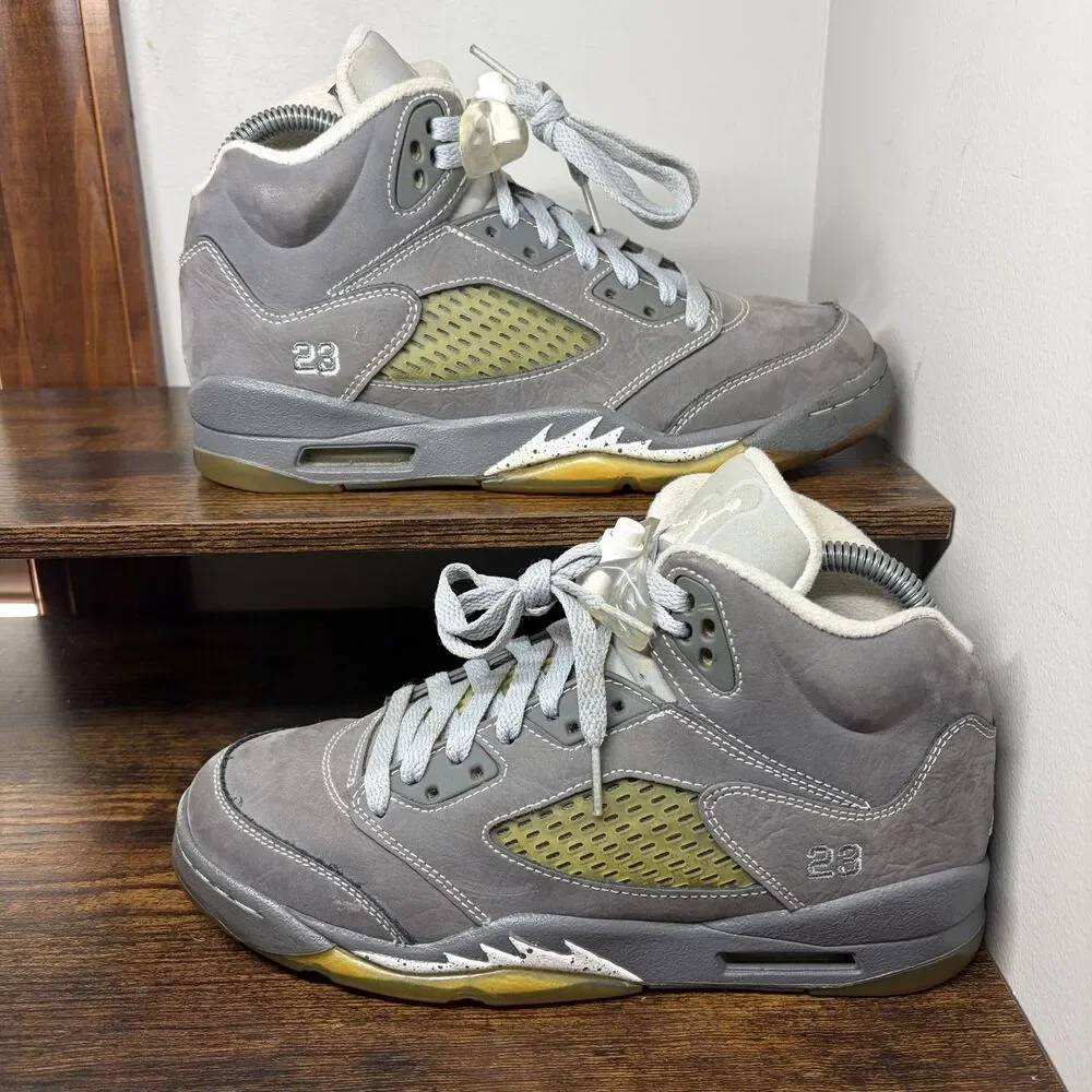 Size 5Y - Air Jordan 5 Retro Wolf Grey 2011 GS 440888-005